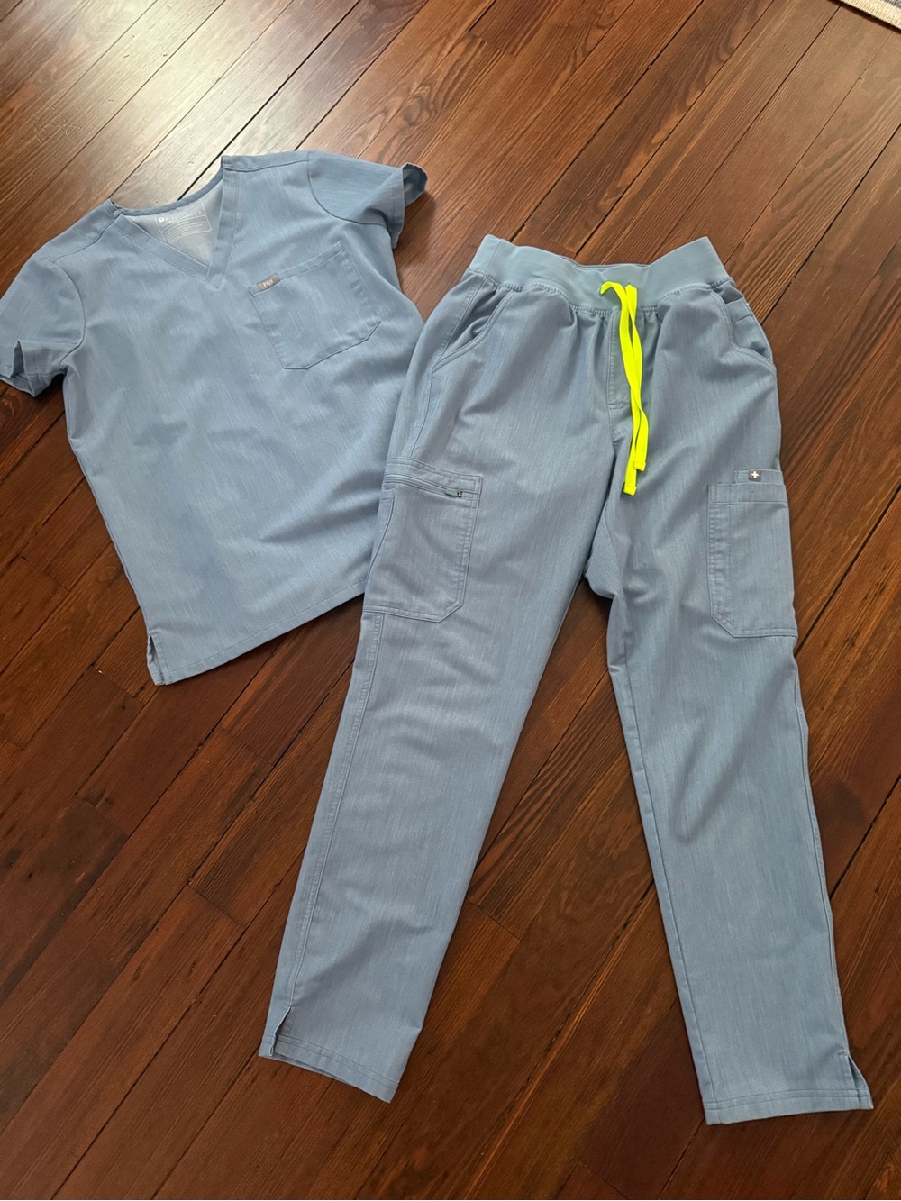 Figs scrub set, indigo denim (S)